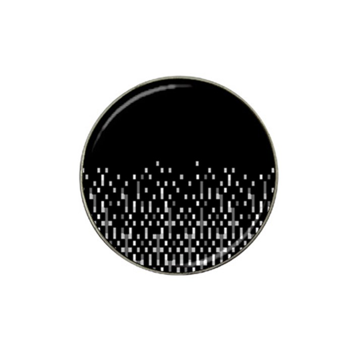 Black And White Matrix Patterned Design Hat Clip Ball Marker (10 pack)