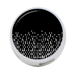 Black And White Matrix Patterned Design 4-port Usb Hub (two Sides) by dflcprintsclothing