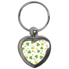 St Patricks Day Key Chain (heart) by Valentinaart