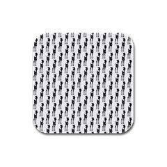 Shiny Knot Rubber Square Coaster (4 Pack)  by Sparkle