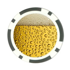 Beer Bubbles Poker Chip Card Guard by Wegoenart