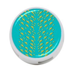 Sakura In Yellow And Colors From The Sea 4-port Usb Hub (one Side) by pepitasart