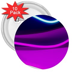 Neon Wonder  3  Buttons (10 Pack)  by essentialimage