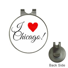 I Heart Chicago  Hat Clips With Golf Markers by FunnyStatementsandSlogans