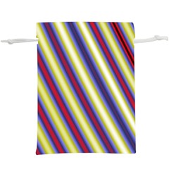 Colorful Strips  Lightweight Drawstring Pouch (xl)