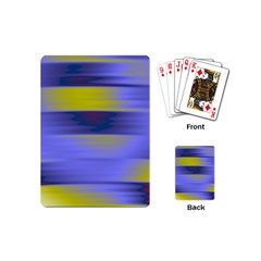 Blue Strips Playing Cards Single Design (mini) by Sparkle