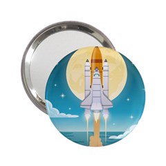 Space Exploration Illustration 2 25  Handbag Mirrors by Vaneshart