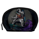 Illustration Astronaut Cosmonaut Paying Skateboard Sport Space With Astronaut Suit Accessory Pouch (Large)
