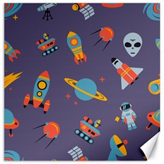 Space Seamless Pattern Canvas 16  X 16  by Vaneshart