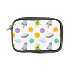 Seamless Pattern Cartoon Space Planets Isolated White Background Coin Purse