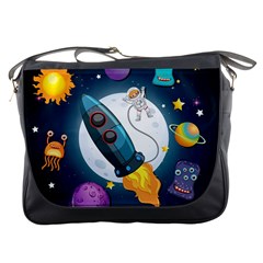 Spaceship Astronaut Space Messenger Bag by Vaneshart