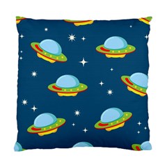 Seamless Pattern Ufo With Star Space Galaxy Background Standard Cushion Case (one Side) by Vaneshart