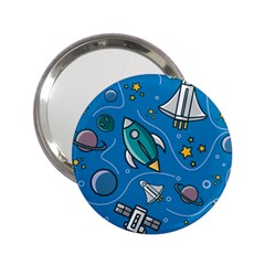 About Space Seamless Pattern 2 25  Handbag Mirrors by Vaneshart