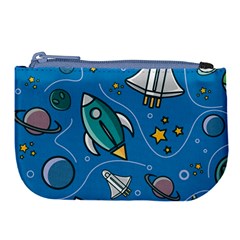 About Space Seamless Pattern Large Coin Purse by Vaneshart