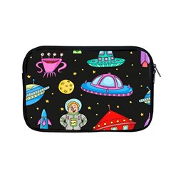 Seamless Pattern With Space Objects Ufo Rockets Aliens Hand Drawn Elements Space Apple Macbook Pro 13  Zipper Case by Vaneshart