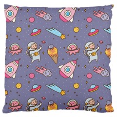 Outer Space Seamless Background Large Flano Cushion Case (two Sides) by Vaneshart