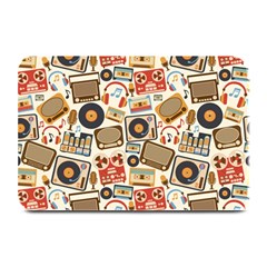 Music Retro Seamless Pattern Plate Mats by Vaneshart