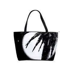 Black And White Tropical Moonscape Illustration Classic Shoulder Handbag by dflcprintsclothing