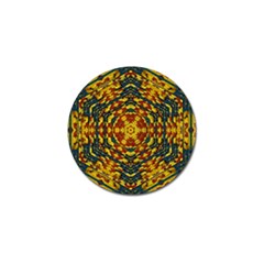 Yuppie And Hippie Art With Some Bohemian Style In Golf Ball Marker by pepitasart