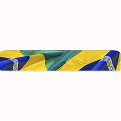 Brazil Flags Waving Background Small Bar Mats by dflcprintsclothing