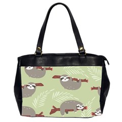 Sloths Pattern Design Oversize Office Handbag (2 Sides) by Vaneshart