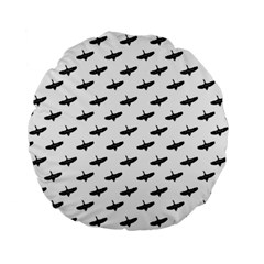 Freedom Concept Graphic Silhouette Pattern Standard 15  Premium Round Cushions by dflcprintsclothing