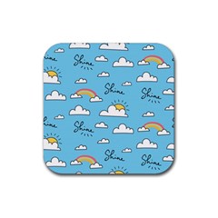 Sky Pattern Rubber Coaster (square)  by Vaneshart