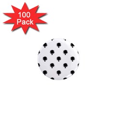 Black And White Tropical Print Pattern 1  Mini Magnets (100 Pack)  by dflcprintsclothing