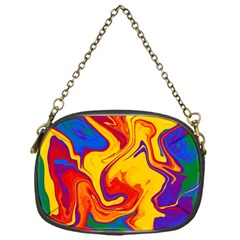 Gay Pride Swirled Colors Chain Purse (one Side) by VernenInk