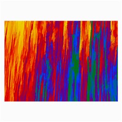 Gay Pride Rainbow Vertical Paint Strokes Large Glasses Cloth (2 Sides) by VernenInk