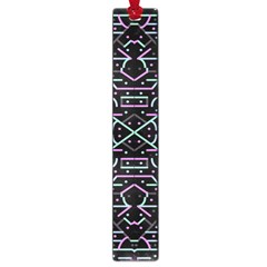Lines And Dots Motif Geometric Seamless Pattern Large Book Marks by dflcprintsclothing