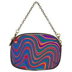 Gay Pride Rainbow Wavy Thin Layered Stripes Chain Purse (one Side) by VernenInk