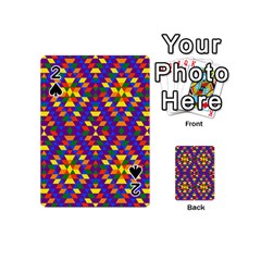Gay Pride Geometric Diamond Pattern Playing Cards 54 Designs (mini) by VernenInk
