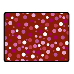 Lesbian Pride Flag Scattered Polka Dots Double Sided Fleece Blanket (small)  by VernenInk