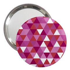 Lesbian Pride Alternating Triangles 3  Handbag Mirrors by VernenInk