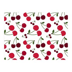 Cute Cherry Pattern Double Sided Flano Blanket (mini) 