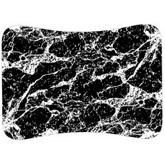 Black And White Abstract Textured Print Velour Seat Head Rest Cushion by dflcprintsclothing