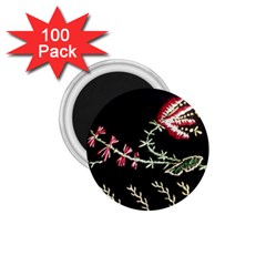 Peace Flower 1 75  Magnets (100 Pack) 