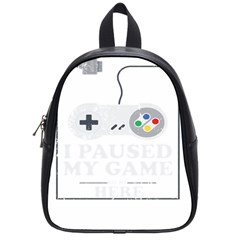Ipaused2 School Bag (small) by ChezDeesTees