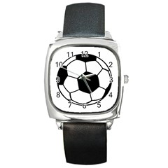 Soccer Lovers Gift Square Metal Watch by ChezDeesTees