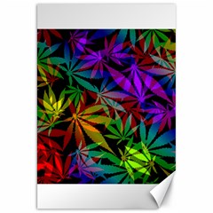 Ganja In Rainbow Colors, Weed Pattern, Marihujana Theme Canvas 20  X 30  by Casemiro