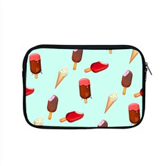 Ice Cream Pattern, Light Blue Background Apple Macbook Pro 15  Zipper Case