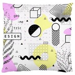 Graphic Design Geometric Background Standard Flano Cushion Case (two Sides) by Vaneshart