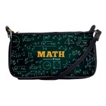 Realistic-math-chalkboard-background Shoulder Clutch Bag Front