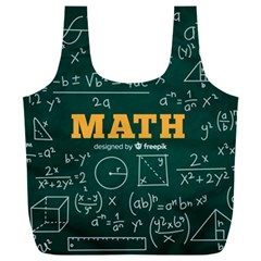 Realistic-math-chalkboard-background Full Print Recycle Bag (xxl) by Vaneshart