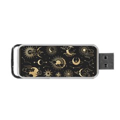 Asian-set-with-clouds-moon-sun-stars-vector-collection-oriental-chinese-japanese-korean-style Portable Usb Flash (one Side) by Vaneshart