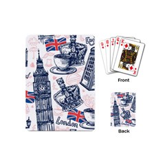 London-seamless-pattern Playing Cards Single Design (mini) by Vaneshart