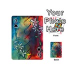 Flower Dna Playing Cards 54 Designs (Mini) Front - Spade3