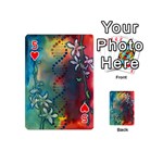 Flower Dna Playing Cards 54 Designs (Mini) Front - Heart5
