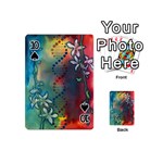 Flower Dna Playing Cards 54 Designs (Mini) Front - Spade10
